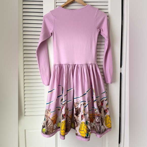 MOLO Casie Long Sleeve Pink Dress Sporty Cat | Pink | 13-14 yrs (158-164cm) - Picture 4 of 9
